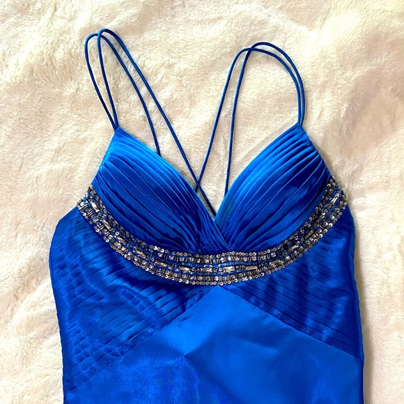 Royal blue prom dress / evening gown - Picture 10 of 11